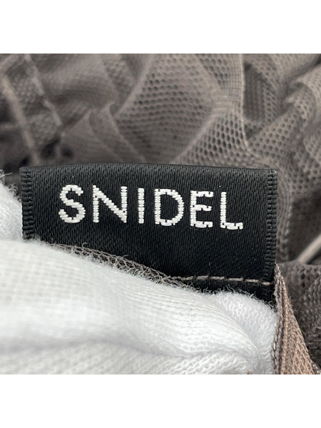 snidel キャミソール 25SS/チュールキャミブラウス GRY