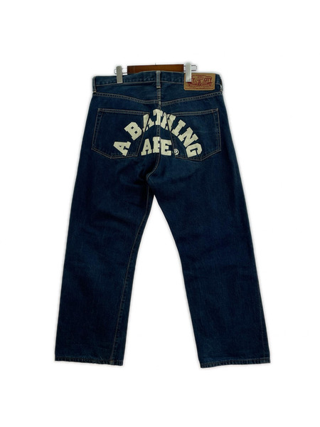 A BATHING APE パンツ カレッジデニム (L)