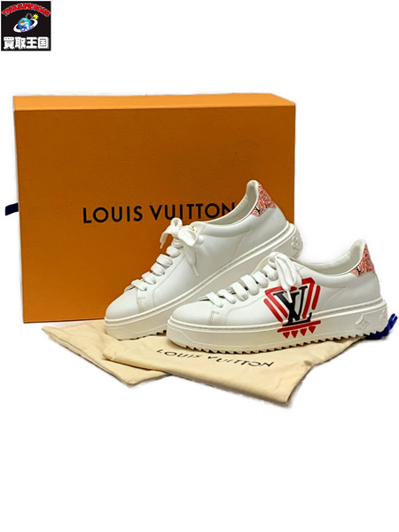 女の子向けプレゼント集結 LV LVクラフティ タイムアウト・ラインスニーカー Size39 開封品 靴
