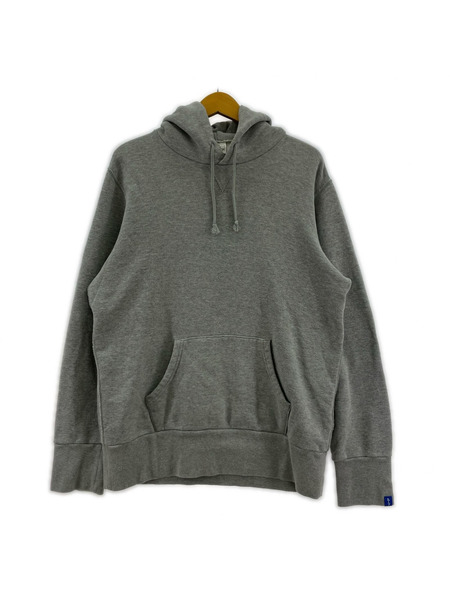 LOOPWHEELER パーカー LW264吊リ編ミプルオーバーフーディ グレーメランジ L[値下]