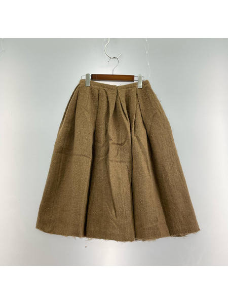 DRIES VAN NOTEN ソノ他 ウールタックスカート 36 茶