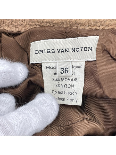 DRIES VAN NOTEN ソノ他 ウールタックスカート 36 茶