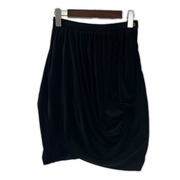 tricot COMME des GARCONS ヒザ丈スカート 90s ベロア 変形スカート 黒