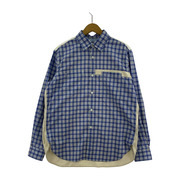 JUNYA WATANABE COMME des GARCONS エルボーパッチ マチ付キ チェックシャツ