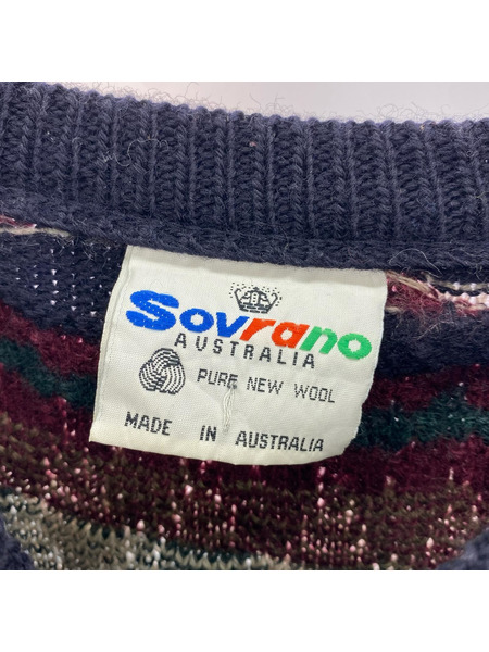 OLD・VINTAGE ニット・セーター 90s Sovrano 総柄
