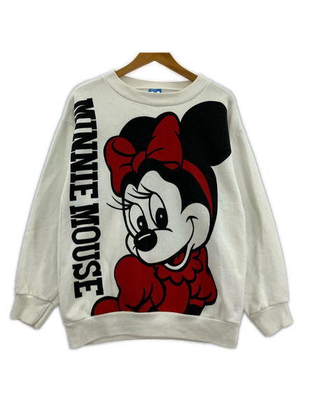 OLD・VINTAGE スウェット・トレーナー 80s Disney ミニーマウス ホワイト S[値下]