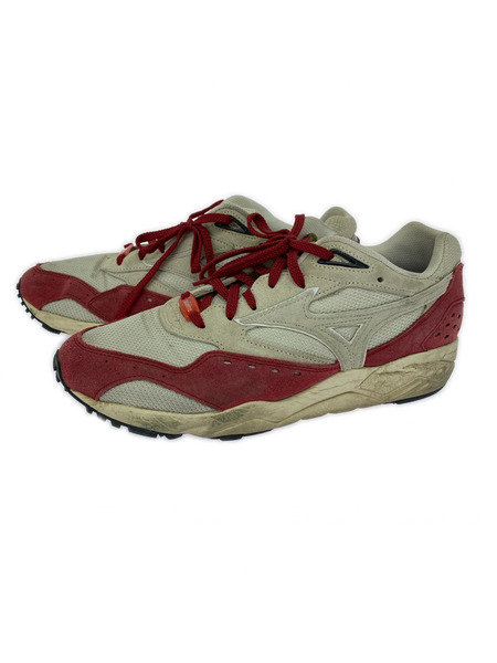 スニーカー MIZUNO CONTENDER 復刻 赤 白 (28cm)