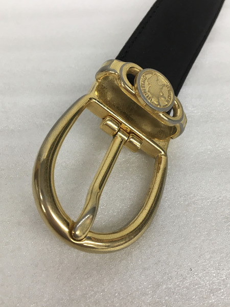【美品】値下げ中！HUNTING WORLD レザーベルト ブラック 120cm HUNTING WORLD レザーベルト ブラック×ゴールド｜商品番号