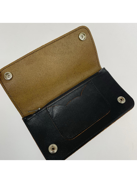 Midorikawa 長財布 24SS Leather wallet 黒