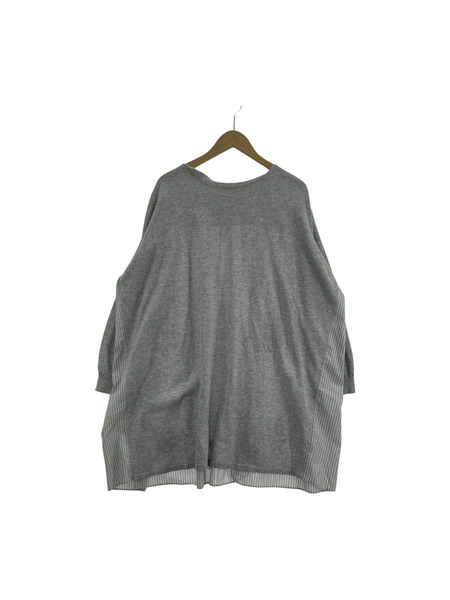 BEARDSLEY 長袖ワンピース ストライプ/GRY[値下]