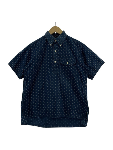 Engineered Garments 半袖シャツ プルオーバー SSシャツ 紺 (S)