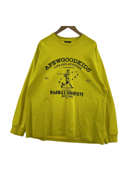 A FEW GOOD KIDS L/Sカットソー(L)イエロー[値下]