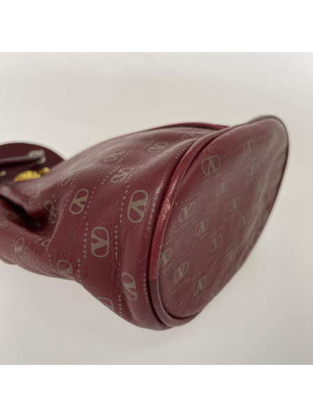 VALENTINO GARAVANI ショルダーバッグ Vロゴ ボルドー