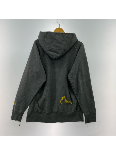 EVISU パーカー(ジップアップ) タイガー カモメ 刺繍 ジップ パーカー 40 グレー