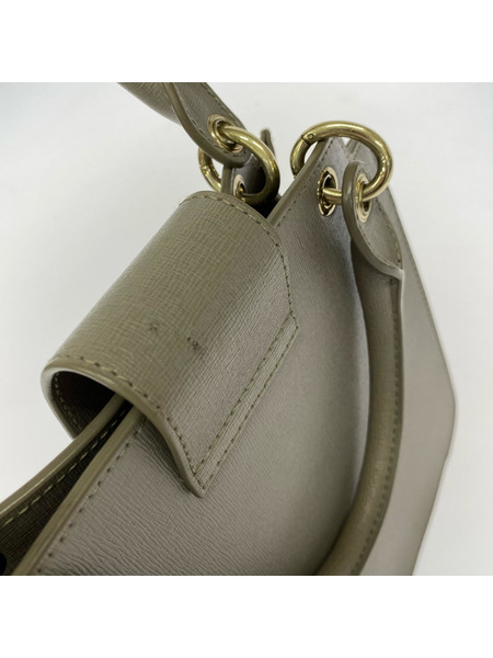 FURLA ハンドバッグ Bella サッチェルバッグ グレージュ