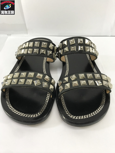 Christian Louboutin 靴 スタッズサンダル 黒（42 1/2）｜商品番号