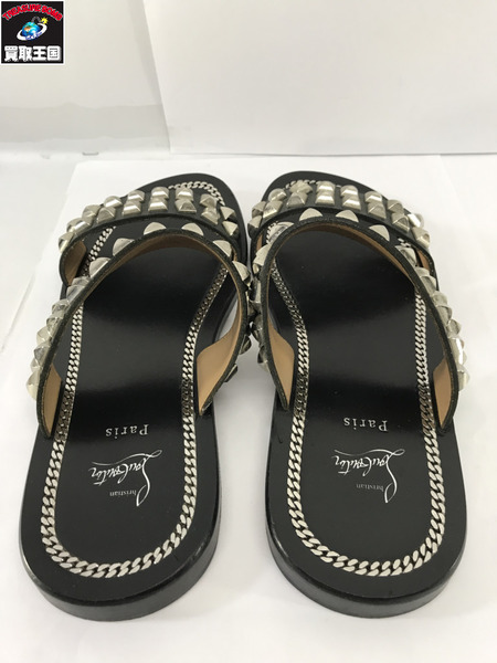 Christian Louboutin 靴 スタッズサンダル 黒（42 1/2）｜商品番号