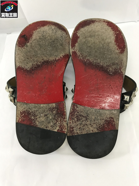Christian Louboutin 靴 スタッズサンダル 黒（42 1/2）｜商品番号