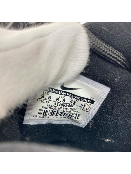 NIKE スニーカー AIR MORE UPTEMPO 黒 (27.5cm)