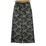 tricot COMME des GARCONS パンツ 16年 レース 切替 黒 (F)