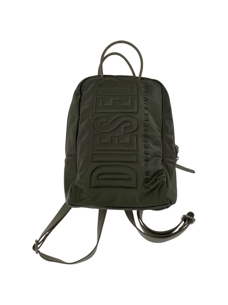 ✨美品✨ DIESEL レザーxナイロン リュック ロゴ DIESEL ディーゼル バッグパック リュック レザー ナイロン ロゴ
