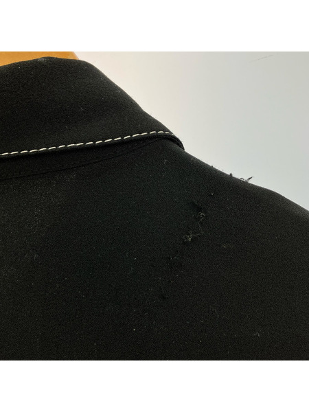 LE CIEL BLEU 長袖ワンピース ジップ ステッチ 黒[値下]