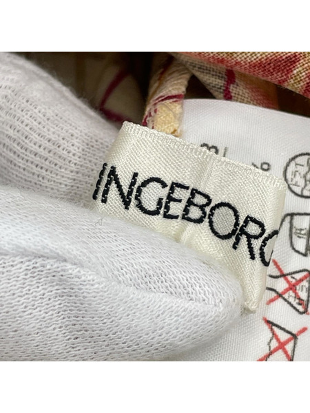 INGEBORG セットアップ 花柄×チェック セットアップ