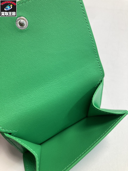  BALENCIAGA バレンシアガ 593813 キャッシュミニウォレット グリーン GRN コンパクトウォレット
