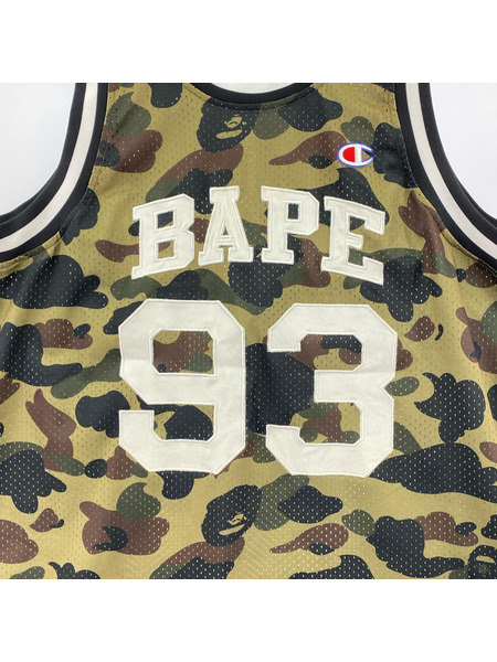 A BATHING APE タンクトップ CHAMPION BASKET TANK カモ M