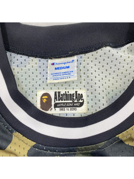 A BATHING APE タンクトップ CHAMPION BASKET TANK カモ M