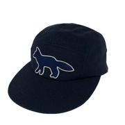 MAISON KITSUNE キャップ 5P キツネ刺繍 キャップ NVY