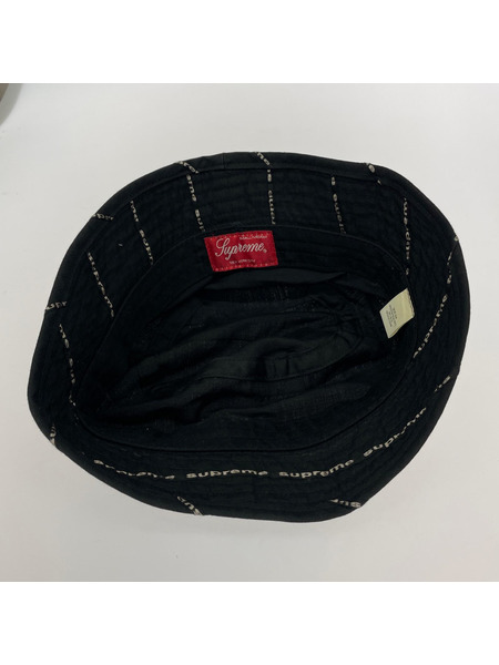 Supreme Jacquard Linen Crusher Hat 黒