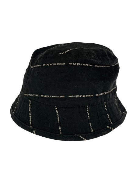 Supreme Jacquard Linen Crusher Hat 黒