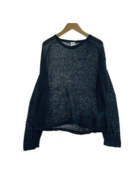 seya. komorebi sweater メッシュニット 2 紺
