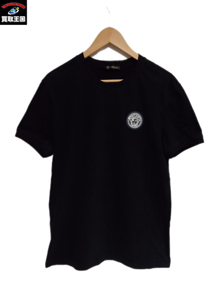 VERSACE ロゴTEE 黒/46