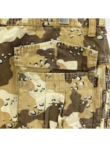 00s STUSSY チョコチップカモ カーゴパンツ