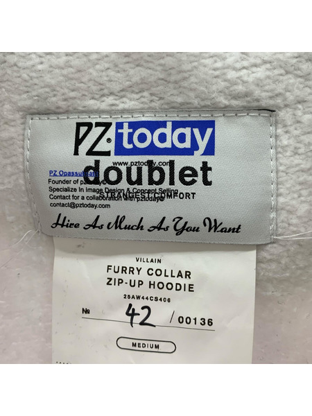 doublet パーカー(ジップアップ) 25aw ファーフーディー[値下]