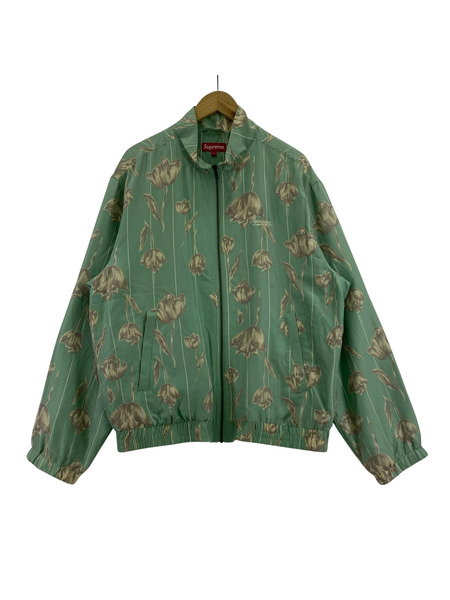 Supreme ジャケット 19SS Floral Silk Track Jacket 緑