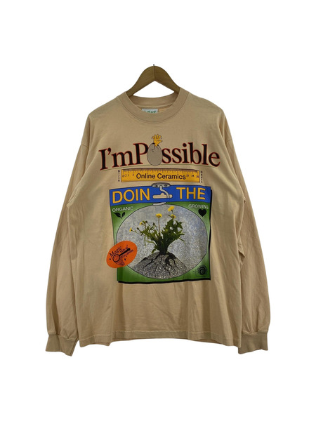長袖Tシャツ・カットソー online ceramics L/S カットソー オレンジ (L)[値下]