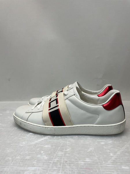 GUCCI エースライン ロゴバンド レザースニーカー 7