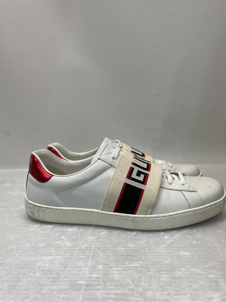 GUCCI エースライン ロゴバンド レザースニーカー 7