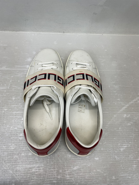 GUCCI エースライン ロゴバンド レザースニーカー 7