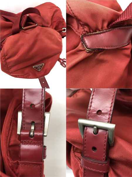 PRADA　ナイロンリュック　RED[値下]