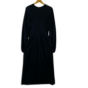 長袖ワンピース SATORU SASAKI TUCKED & DART DRESS 黒(1)