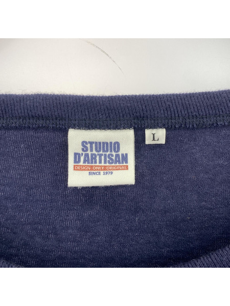 STUDIO D'ARTISAN 長袖Tシャツ・カットソー プリントlsカットソー