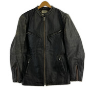 AVIREX ライダース シングルライダースジャケット レザー BLK