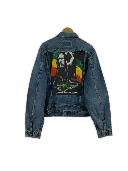 Levi's デニムジャケット ×ボブマーリー 80s リメイクデニムジャケット (2XL)