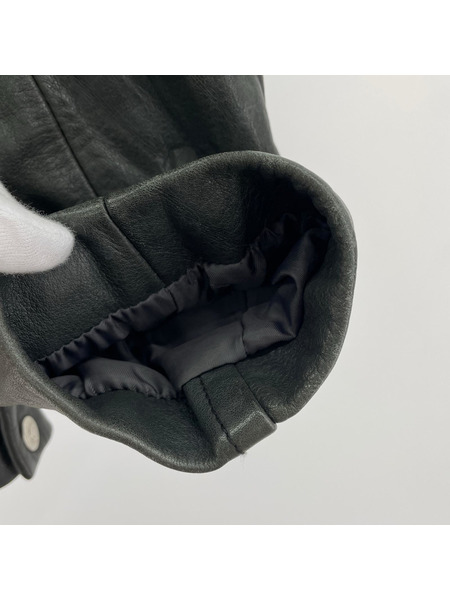 schott ライダース レザー ポリスジャケット 1st PLACE (M) 黒