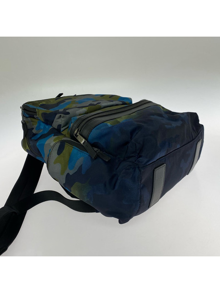 MICHAEL KORS リュックサック・バックパック ナイロン 迷彩 紺グレー