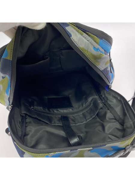 MICHAEL KORS リュックサック・バックパック ナイロン 迷彩 紺グレー